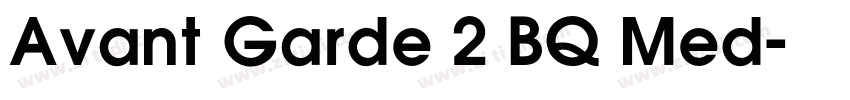 Avant Garde 2 BQ Med字体转换
